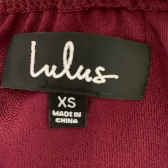 LULUS Forevermore Skater dress sz XS in burgundy - Picture 8 of 8